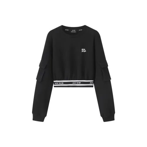 YK&YB Черные Женские Короткие Топы