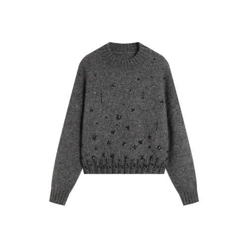 AMAZING SONG Свитер Женский Минималистский Серый