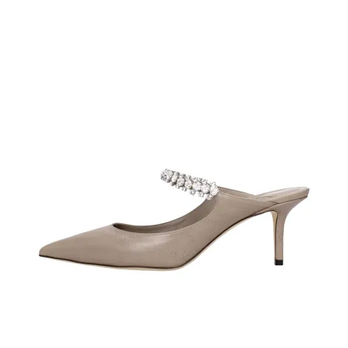 Jimmy Choo Bing Домашние тапочки Серые Женские