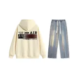 Set (Apricot Top + Vintage Blue Jeans)  
Комплект (Абрикосовый топ + Винтажные синие джинсы)