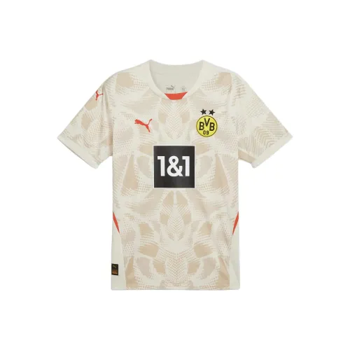 PUMA Borussia Dortmund Borussia Dortmund 24 25 Goalkeeper Короткий рукав Джерси Мужская Футбол Джерси Абрикосовый