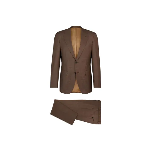 Hugo Boss Обычный крой костюм в микропереплетенном узоре новый шерсть деловой костюм для мужчин