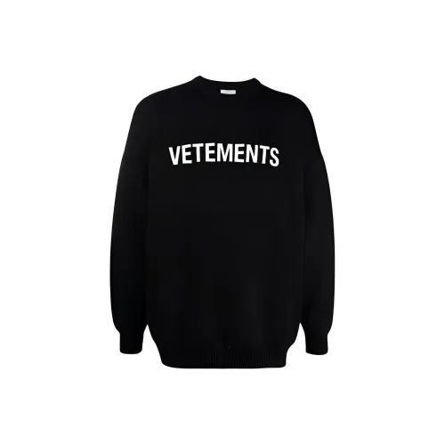Vetements Черные Женские Свитеры