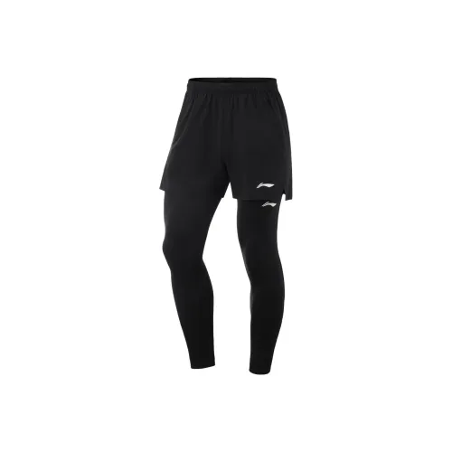 LINING Running Collection Мужские спортивные брюки черного цвета