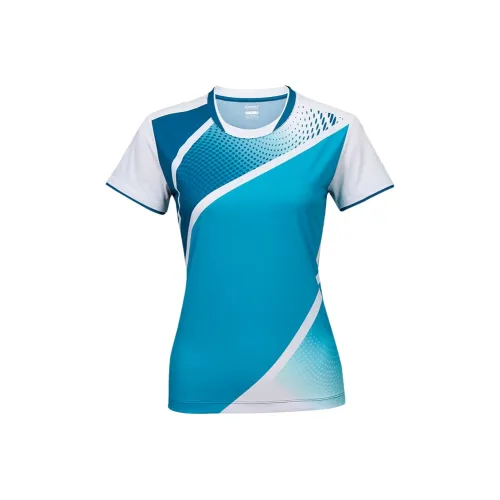 Kawasaki Бадминтон Джерси Унисекс Синий Зеленый