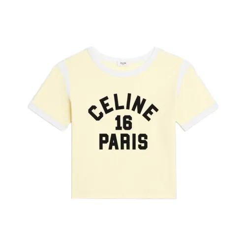 CELINE Желтые Женские Футболки