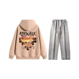 Комплект (Розовый топ + Светло-синие джинсы)