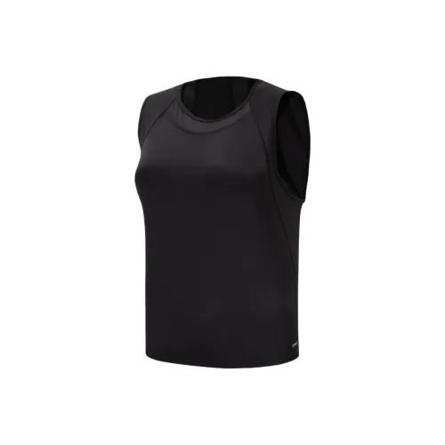 DECATHLON 500 Series Бег Майка Женская Дымчатый Черный