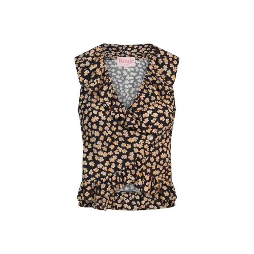 Rouje Черные Женские Майки