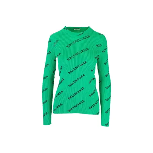 Balenciaga Свитер Женский Зеленый