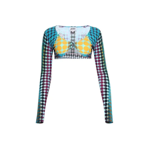 jean paul gaultier CROP TOP Женский Коричневый