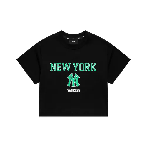 MLB College Style Series Женские короткие топы черного цвета