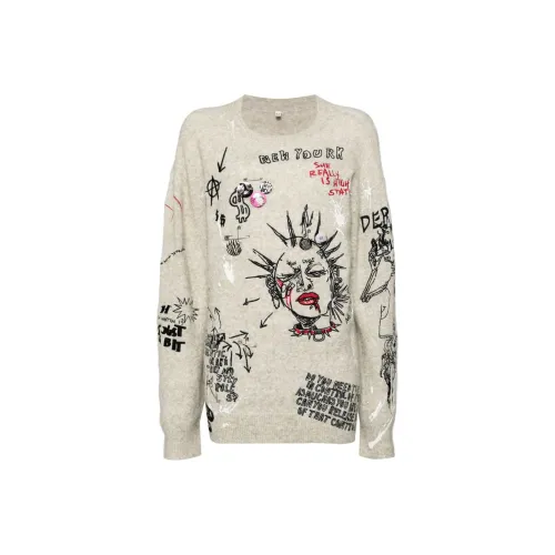 R13 Бежевые Женские Свитеры