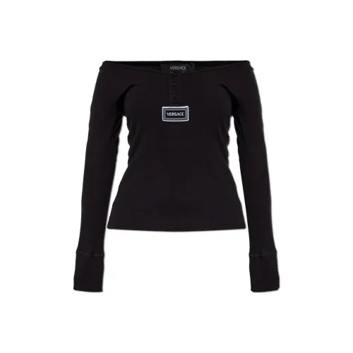VERSACE Черные Женские Т-рубашки