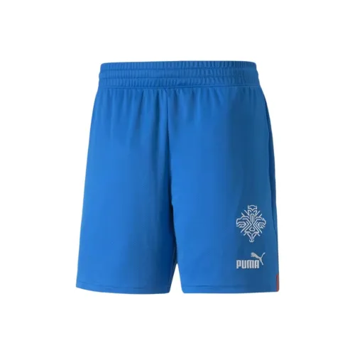 PUMA Спортивные шорты Мужские Электрический синий Lemonade