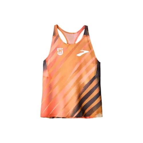 Брэнд Brooks Elite Singlet Майка Женская Оранжевая