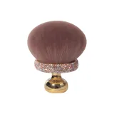 (Золотой) Ромб-окруженная голова гриба для макияжа, щетка