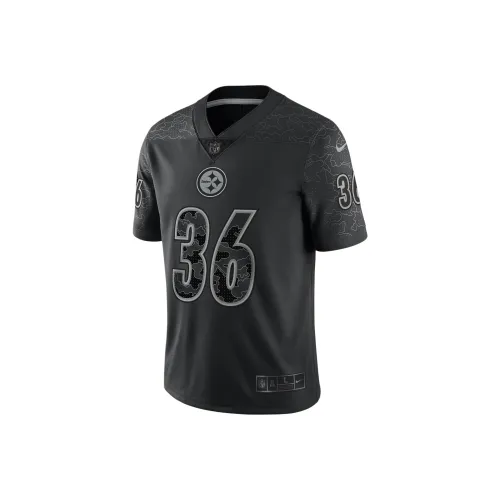 nike Модный FOOTBALL JERSEY Футбол Джерси Pittsburgh Steelers Jerome Bettis Мужской Черный