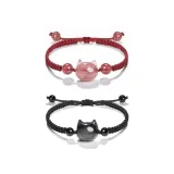 Kitten Bracelet-1 Pair [Black+Red]  
Котенок Браслет-1 Пара [Черный+Красный]