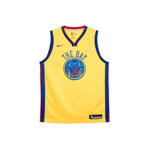 Найк Баскетбольная Джерси Golden State Warriors Curry Размер 30 Унисекс Желтый