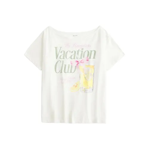 Hollister T-рубашка Женская Белая