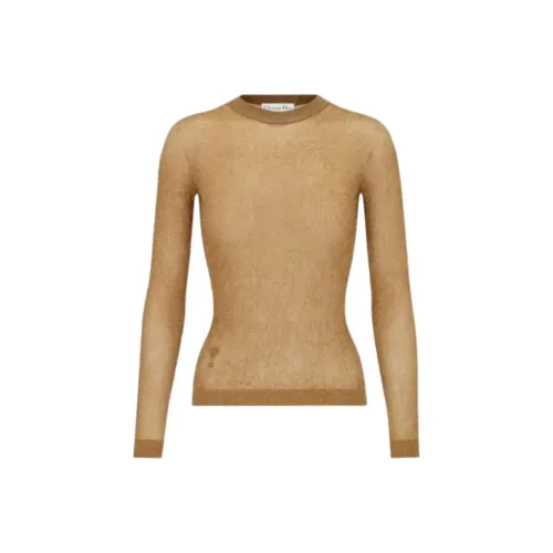 DIOR Золотой Женские Свитеры