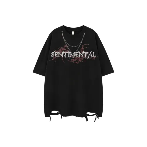 BEAR UNION Рукав с оборванным плечом T-рубашка Унисекс