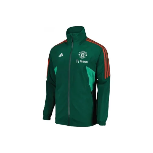Adidas 2023 24 Manchester United Футбол Джерси Унисекс Зеленый