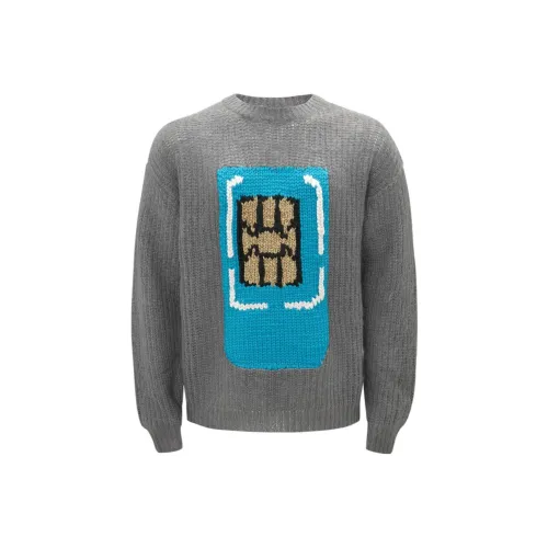 JW Anderson Пыльно-серые Женские Свитеры