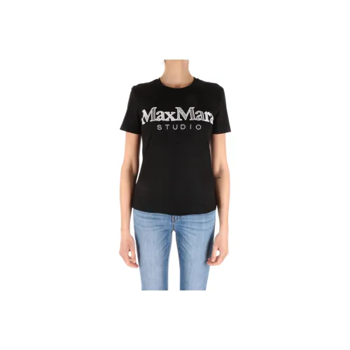 MaxMara Studio T Рубашка Женская Черная