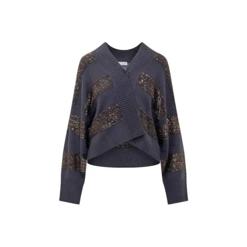 Brunello Cucinelli Серые Женские Свитеры