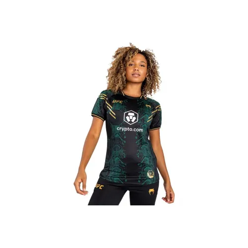 VENUM x UFC T-Shirt Женская Зеленый Черный Золото