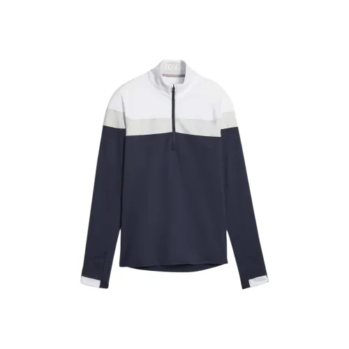 PUMA Женские GOLF Легкая Рубашка с Полуоткрытием на Застежке Женская Морской Синий