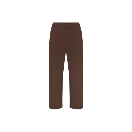 SKIMS FW24 Джерси Lounge MENS Relaxed Straight Нога Брюки Повседневные брюки Мужской Грязь Грязь