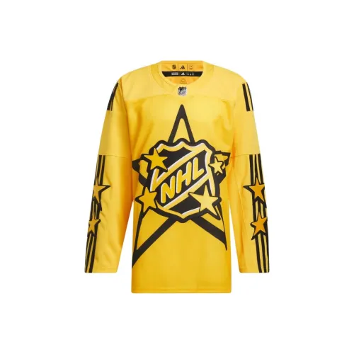Adidas x Draw House X NHL SS24 Регби Джерси Мужской Желтый