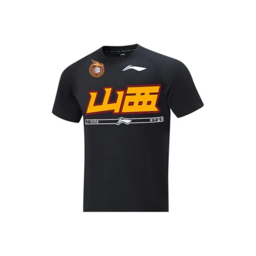 LINING CBA Collection Коллекция Баскетбольные Джерси Shanxi Команда Мужской Черный