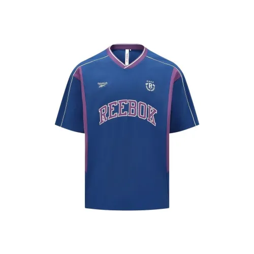 Reebok совместная футболка T Унисекс Морской синий