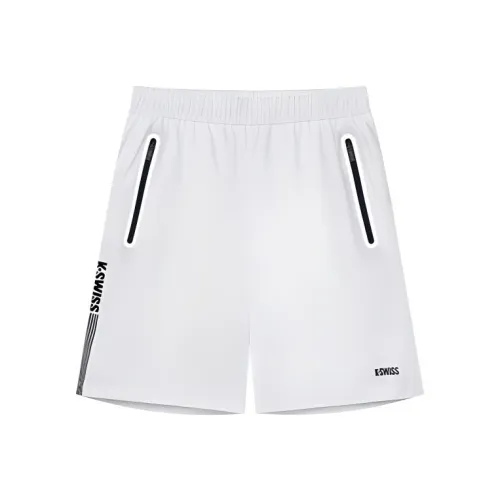 K·SWISS Белый цвет снежного пика Мужские спортивные шорты