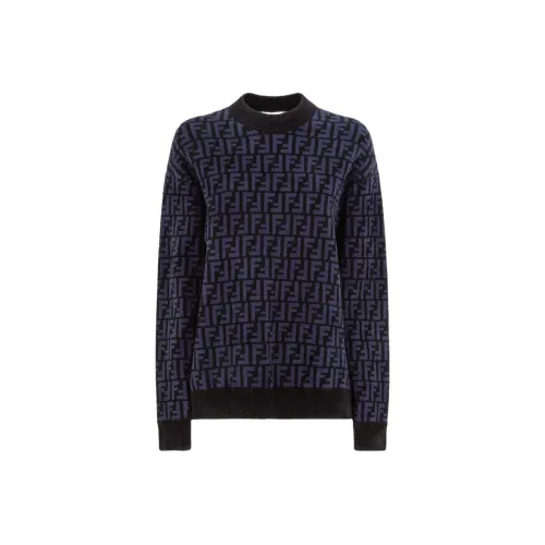 FENDI SS22 Свитер Женский Фиолетовый Синий