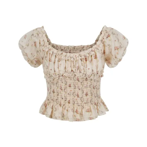 YESWOMEN CROP TOP Женская льняная ткань