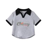 Вересковый серый (Фрукты, вишня, серый, центральный логотип)