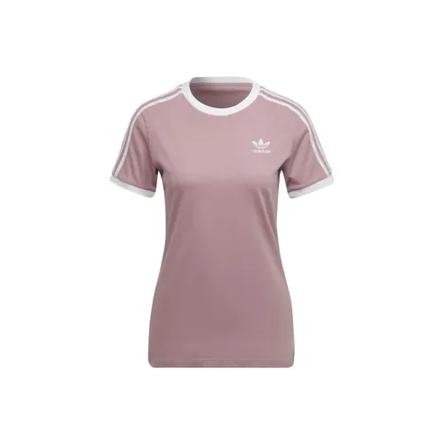 Adidas Originals ADICOLOR CLASSICS 3 Полосы Набор с рукавами T-рубашка Женская Розовая
