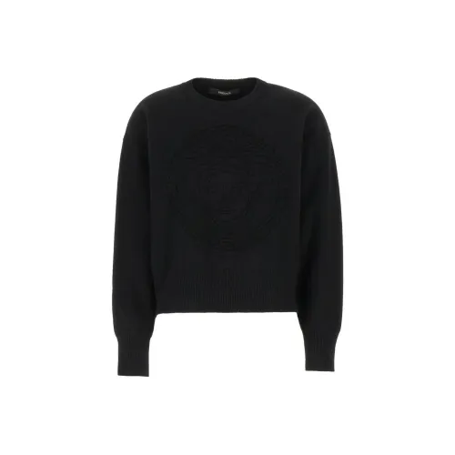 VERSACE SS24 Рукав с оборванным плечом T-рубашка Женская Черная