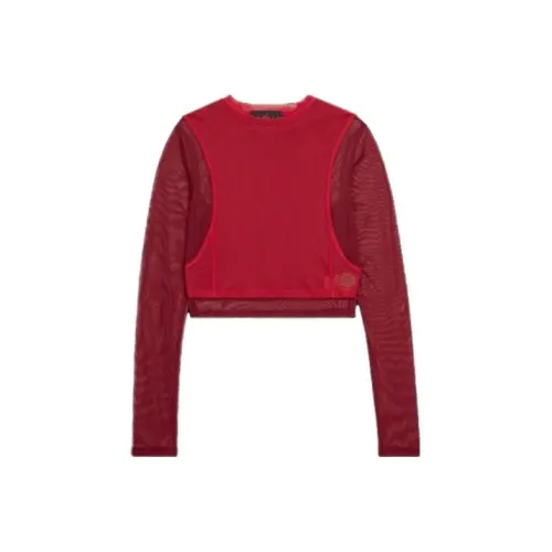 Джордан X Teyana Taylor Co серия Темно-красный Женские Короткие топы