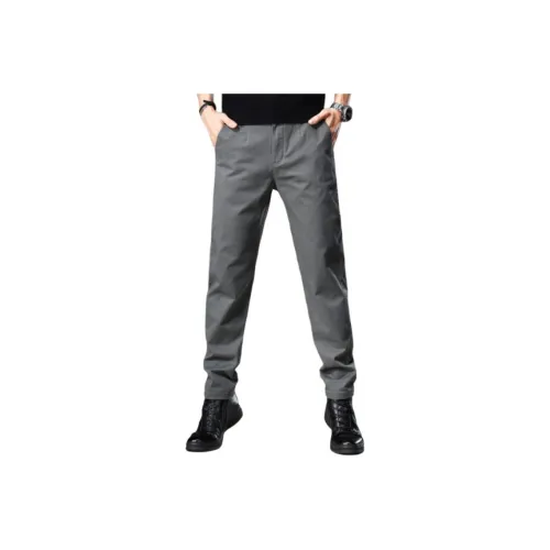 VUAS Повседневные брюки Мужские Темно-серые
