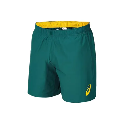 Asics Australian Olympic Team Series Повседневные шорты Мужской Golden Зеленый