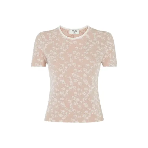 FENDI SS25 Стандартная рубашка T женская коричневая узкий крой