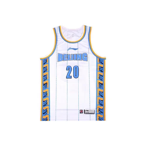 Лайнер CBA Collection Баскетбольная Джерси League Edition 23 24 Сезон Команда Beijing Zhai Xiaochuan Размер 20 Мужской Белый