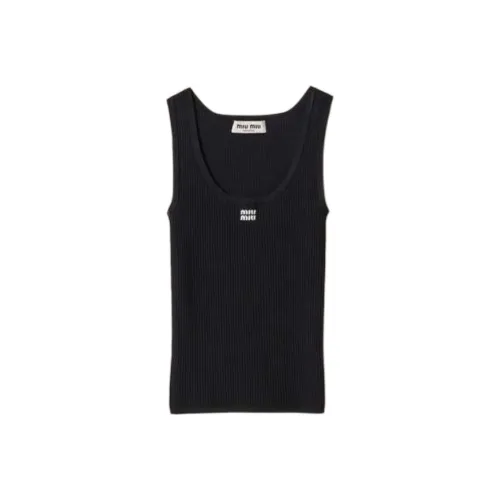 MIU MIU SS25 Майка Женская Черная