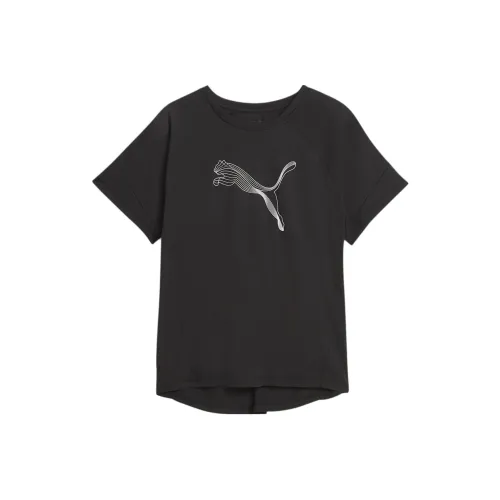 PUMA T-рубашка EVOSTRIPE Femme T-рубашка Женская Черная